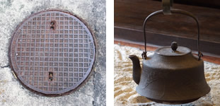 Cast iron (manhole covers/iron kettles)